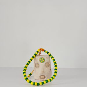 SANT pulsera ajustable orula verde con amarillo